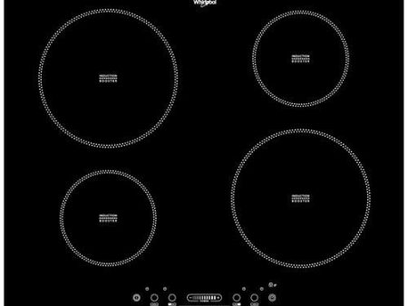 Placa de Indução Whirlpool ACM 806 NE | Elétrica | 58 cm | 4 Zonas | Preto Hot on Sale