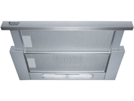 Exaustor Integrado Hotpoint AH 61 CM X  HA | 17,6x60x28,1 cm | 385 m³ h | 71 dB | D | Aço inoxidável Fashion