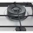 Placa a Gás Hotpoint PPH 60P D IX | Gás Natural | 58 cm | 4 Zonas | Aço inoxidável Sale