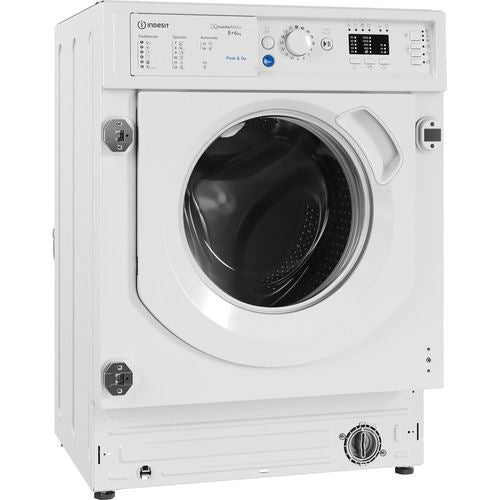 Máquina de Lavar e Secar Roupa Indesit BI WDIL 861284 EU | Encastrável | 8 6 Kg | 1200 RPM | D | Branco For Cheap