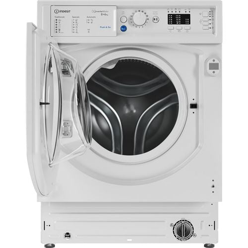 Máquina de Lavar e Secar Roupa Indesit BI WDIL 861284 EU | Encastrável | 8 6 Kg | 1200 RPM | D | Branco For Cheap