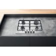 Placa a Gás Hotpoint PPH 60P D IX | Gás Natural | 58 cm | 4 Zonas | Aço inoxidável Sale