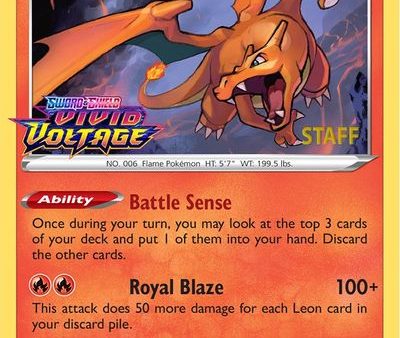 Charizard (SWSH066) (Staff Prerelease Promo) [Sword & Shield: Black Star Promos] Sale