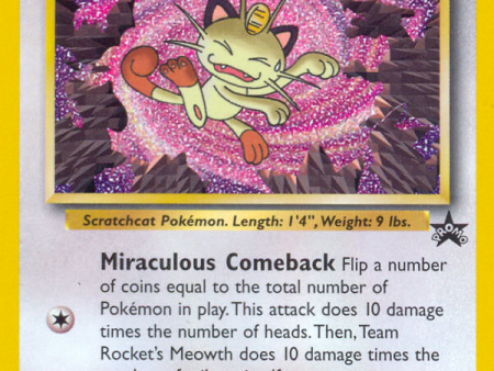 Team Rocket s Meowth (18) [Wizards of the Coast: Black Star Promos] Hot on Sale