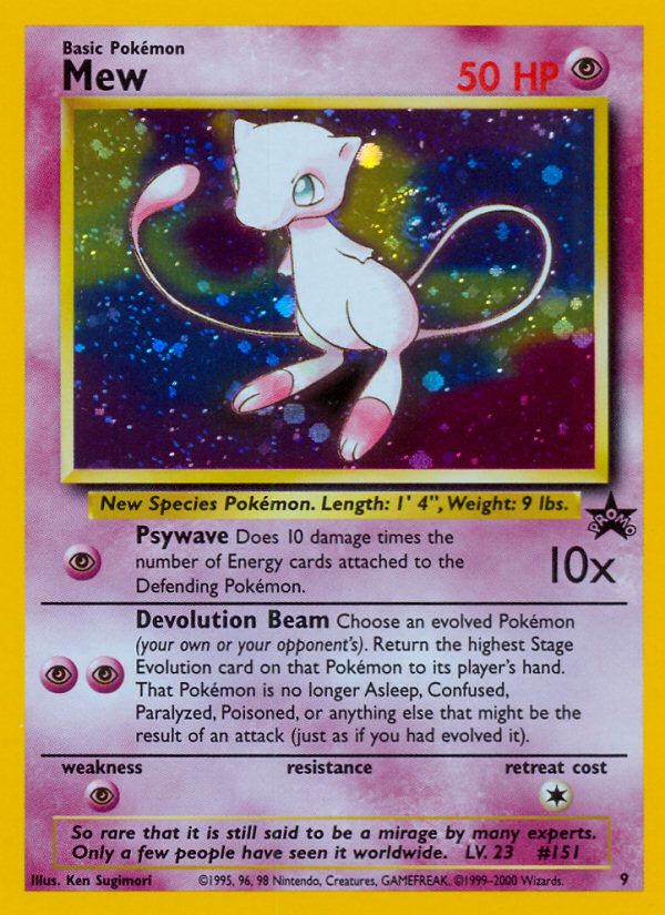 Mew (9) [Wizards of the Coast: Black Star Promos] Online Sale