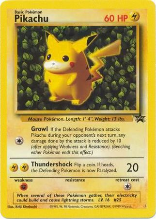 Pikachu (1) (Promo) [Wizards of the Coast: Black Star Promos] For Discount