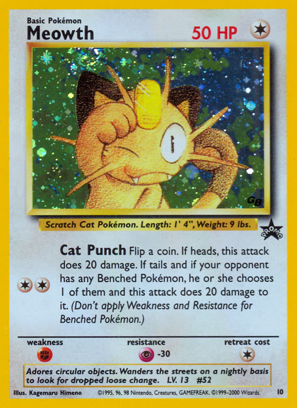 Meowth (10) [Wizards of the Coast: Black Star Promos] Hot on Sale